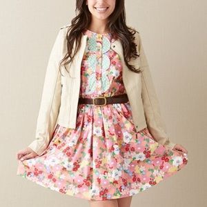 Matilda Jane LEAH Pink Dress Large NWT